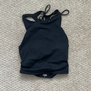 Alo Yoga Lace Up Sports Bra/Top Size Small